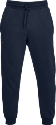 UNDER ARMOUR UA Mens Storm Armour Tapered Fleece Joggers Sweatpants Blue LARGE